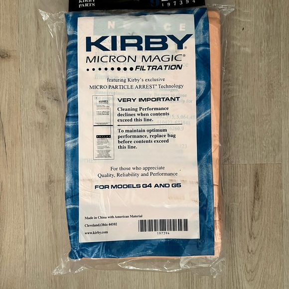 Kirby Other - Micron Magic Filtration Bag - Blue and White